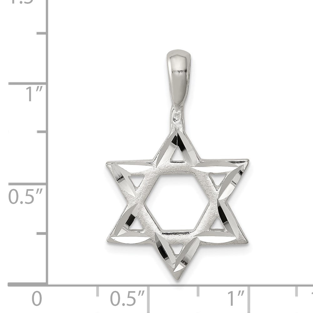 Sterlingsilber Stern Of David Charm