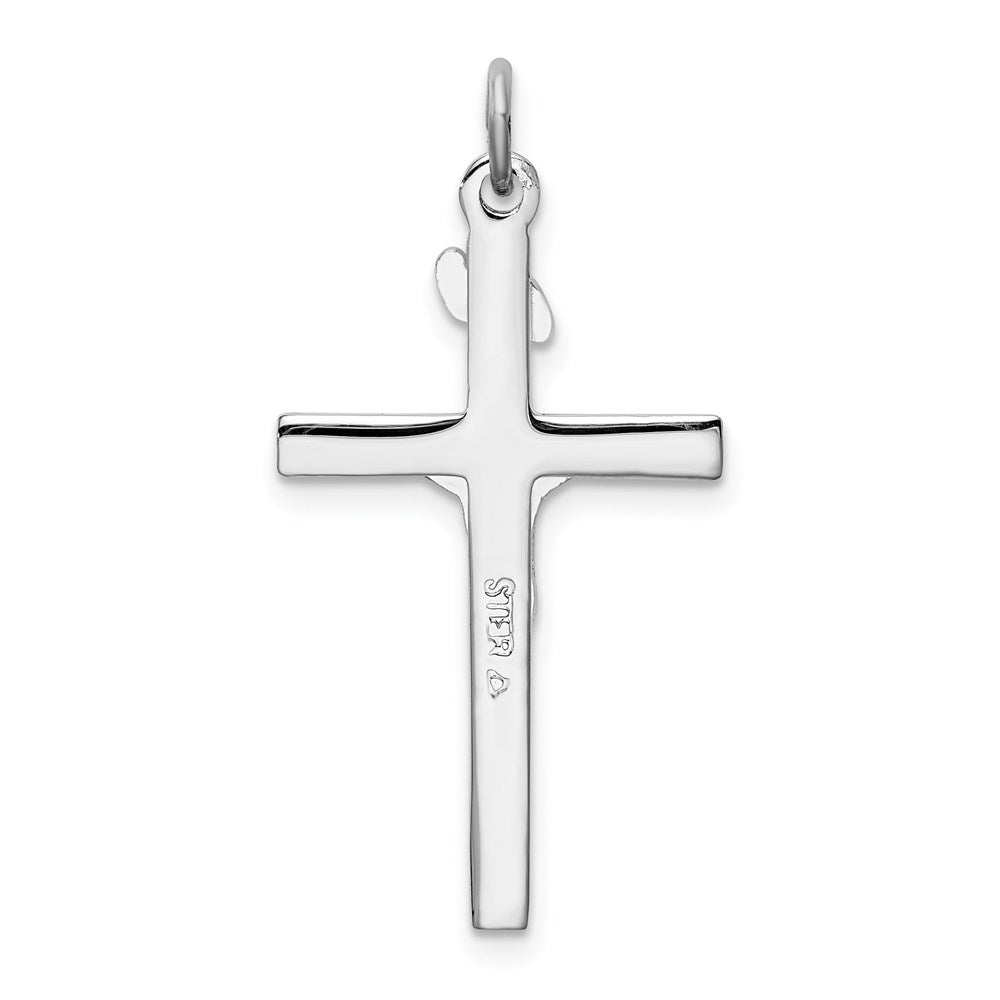 Sterlingsilber Rhodiniert Inri Kruzifix Anhänger