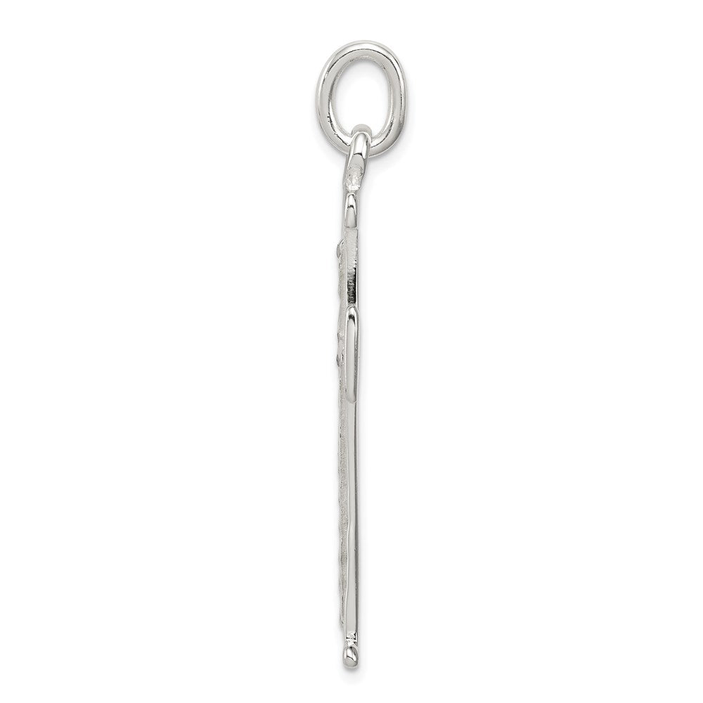Sterlingsilber Diamantiert Kreuz Anhänger