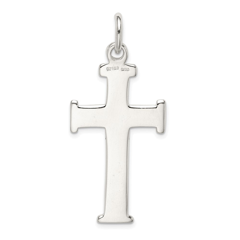 Sterlingsilber Diamantiert Kreuz Anhänger