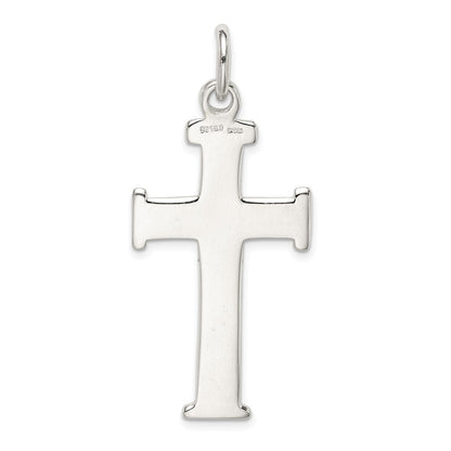 Sterlingsilber Diamantiert Kreuz Anhänger
