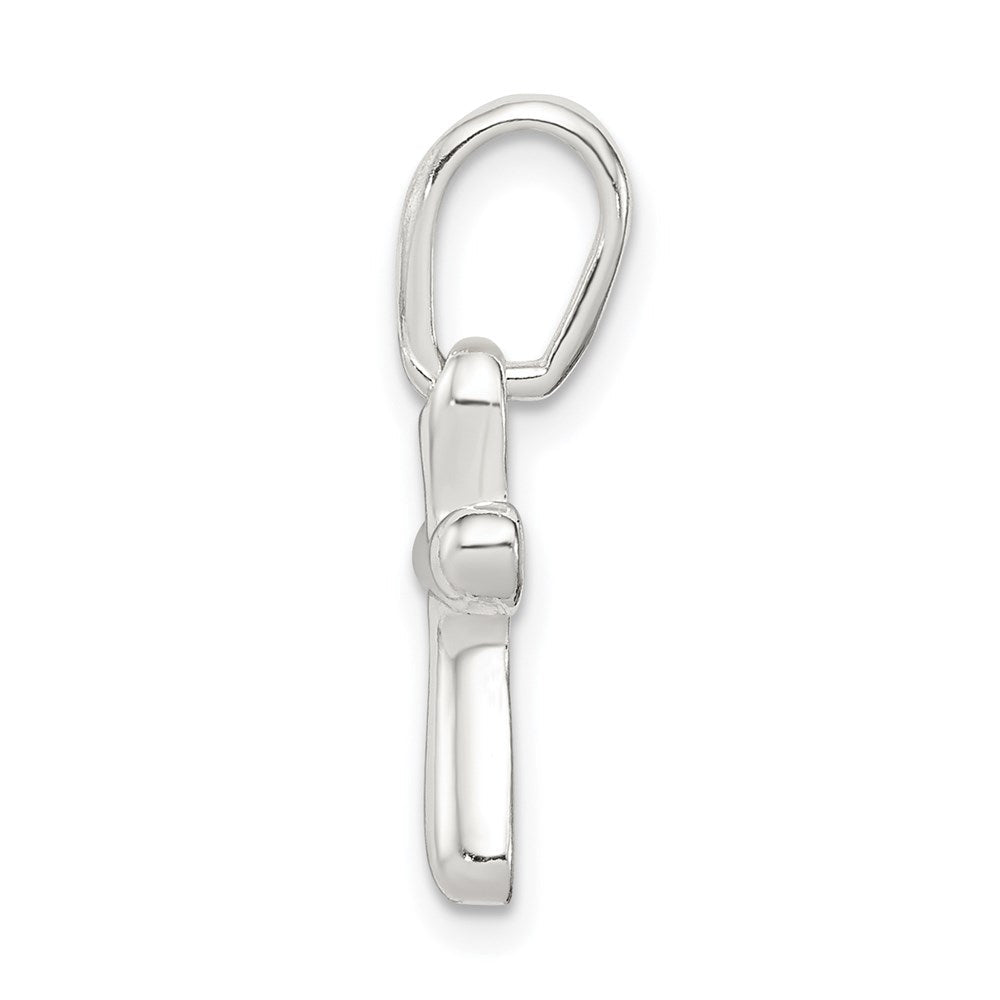 Sterlingsilber Winzig Freeform Kreuz Charm