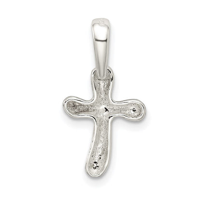 Sterlingsilber Winzig Freeform Kreuz Charm