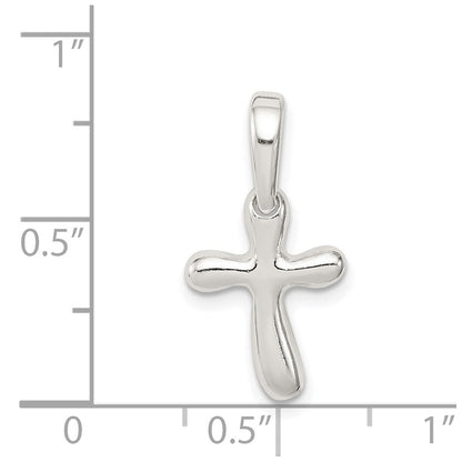 Sterlingsilber Winzig Freeform Kreuz Charm