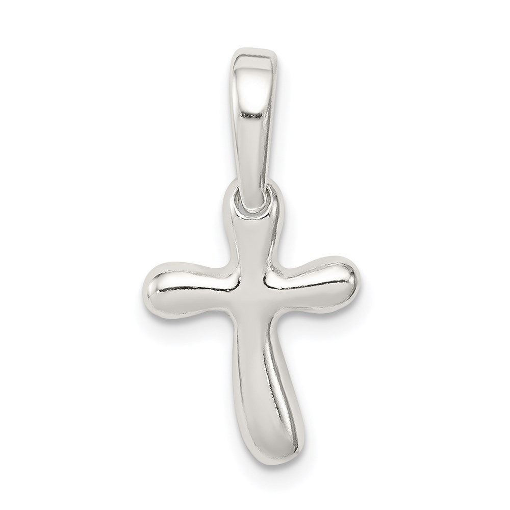Sterlingsilber Winzig Freeform Kreuz Charm