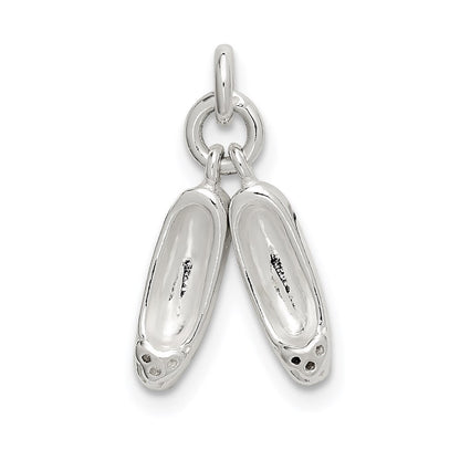 Sterlingsilber Ballett Slippers Charm