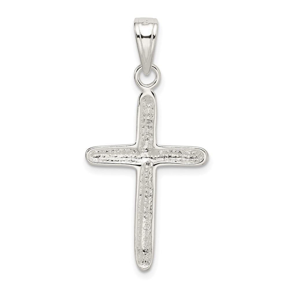 Sterlingsilber Poliert Kreuz Anhänger