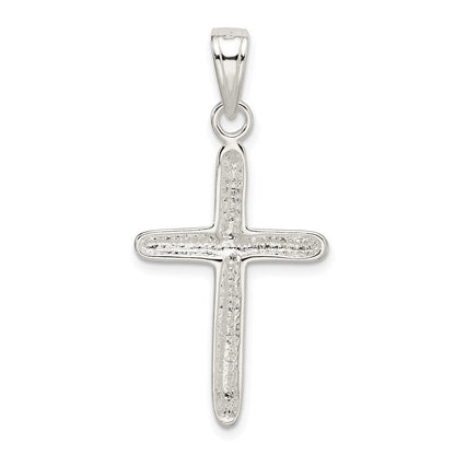 Sterlingsilber Poliert Kreuz Anhänger