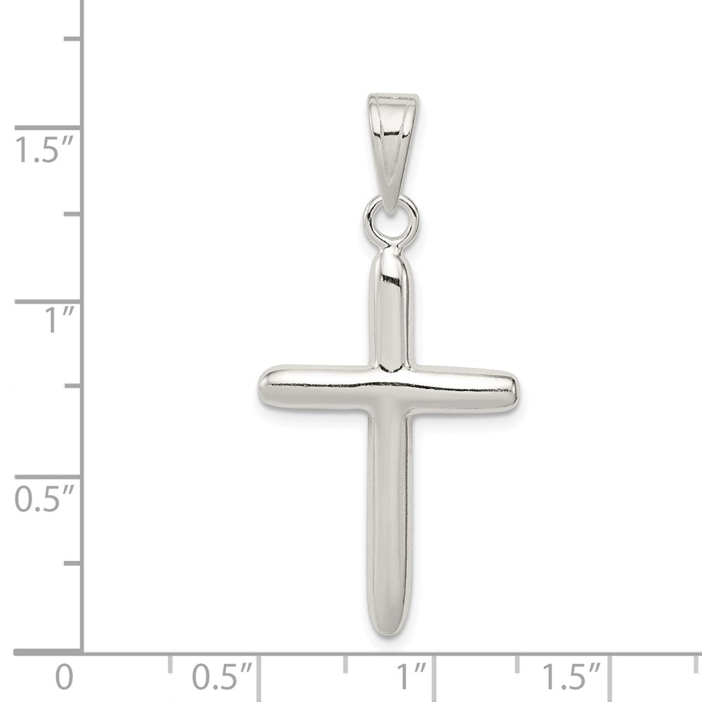 Sterlingsilber Poliert Kreuz Anhänger