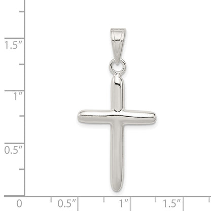 Sterlingsilber Poliert Kreuz Anhänger