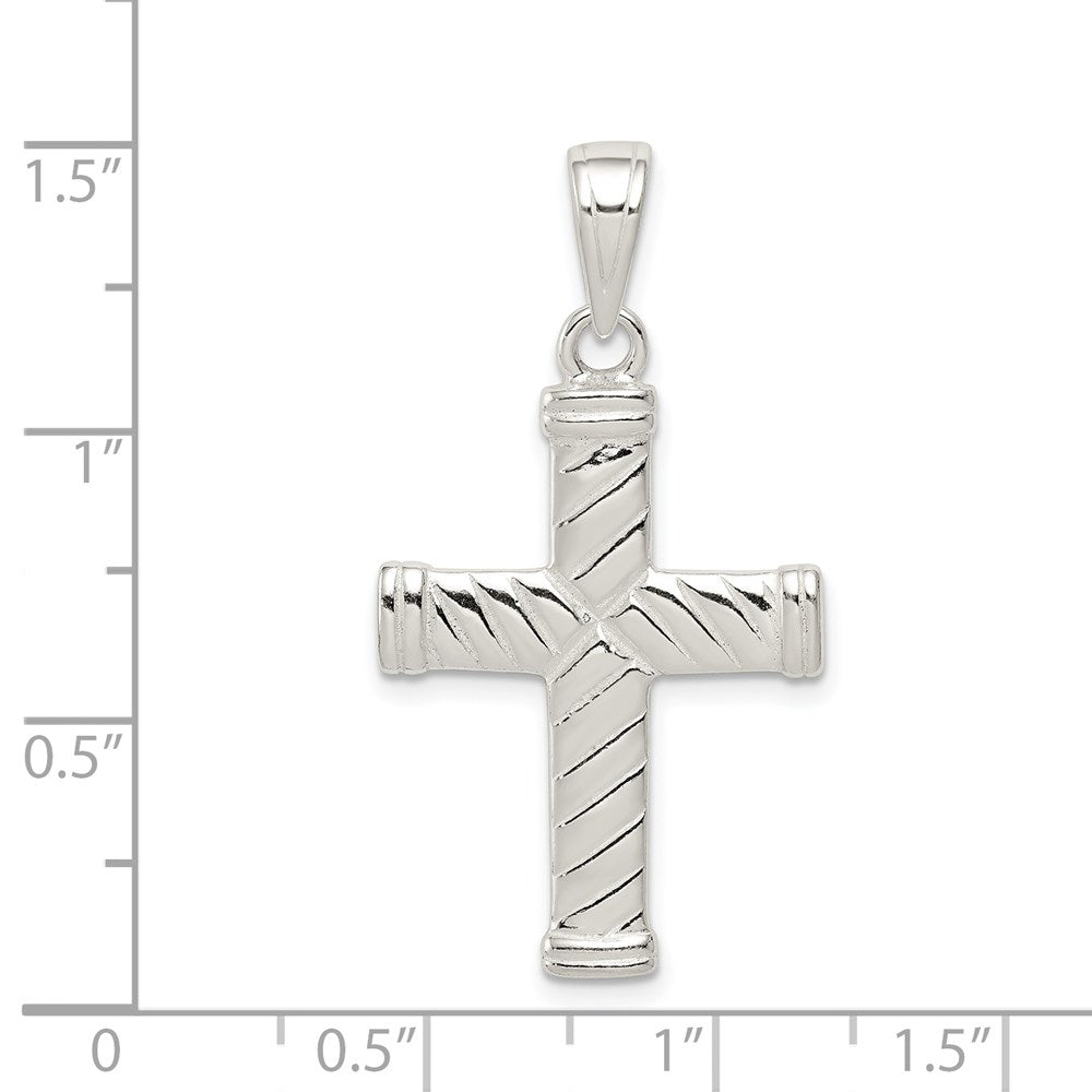 Sterlingsilber Wendbar Kreuz Anhänger