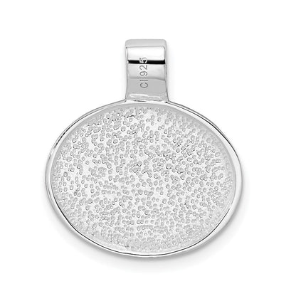 Sterlingsilber Rhodiniert Onyx Anhänger