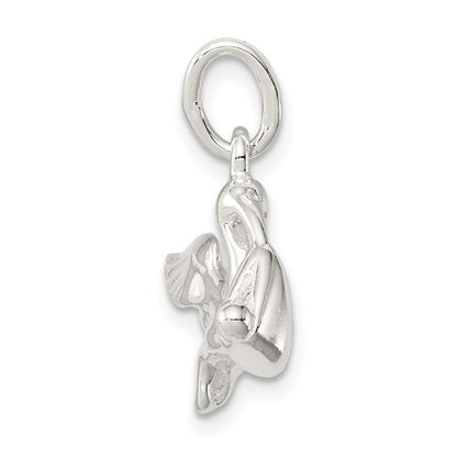Sterlingsilber Stork mit Baby Charm