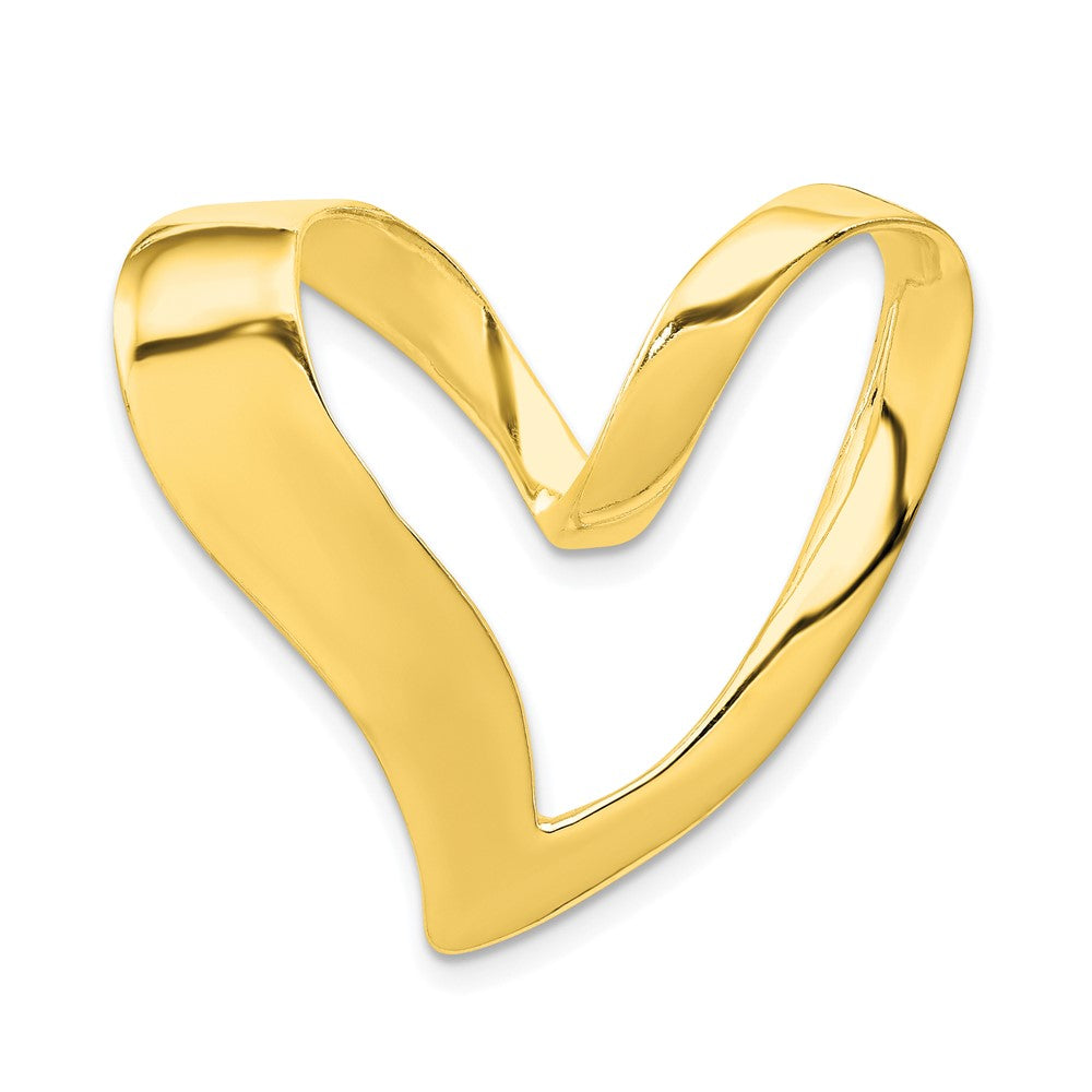 Ss/vergoldet Sterlingsilber Goldfarben Herz Anhänger
