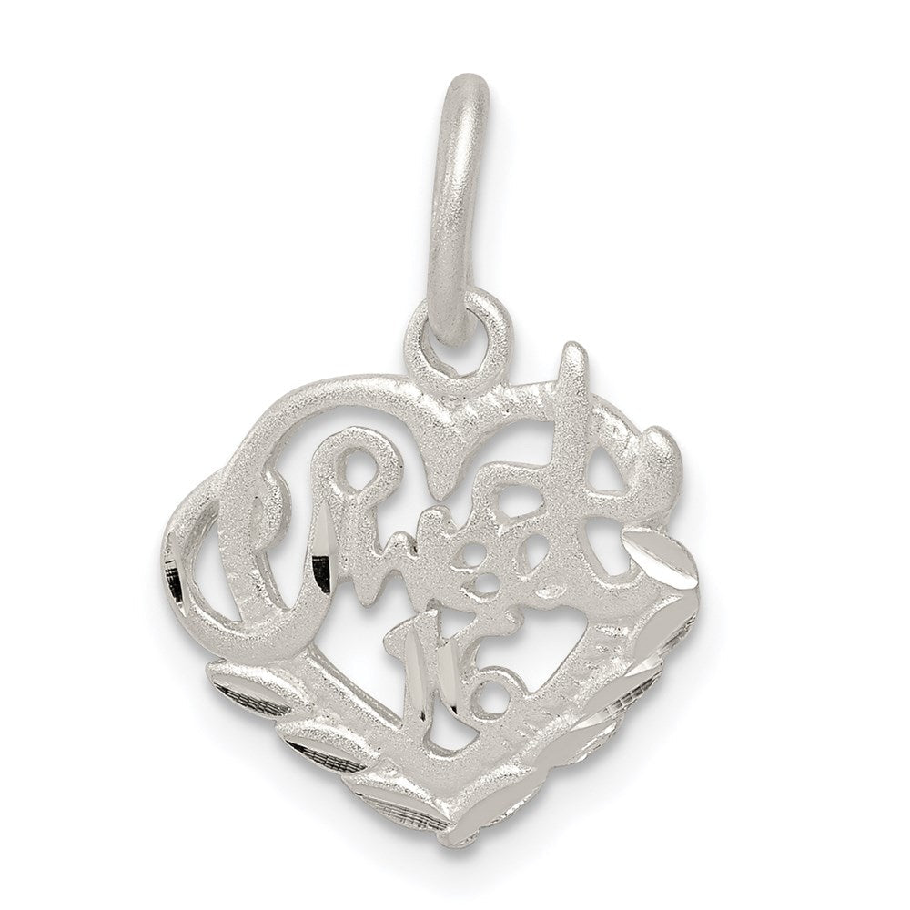 Sterlingsilber Süß 16 Charm