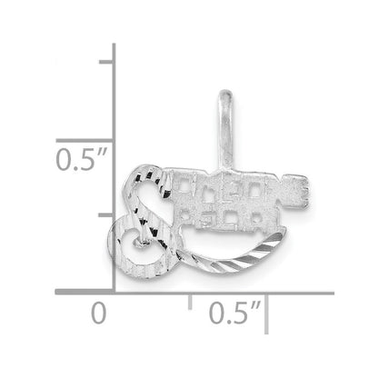 Sterlingsilber Gebürstet & Diamantiert Someone Special Charm