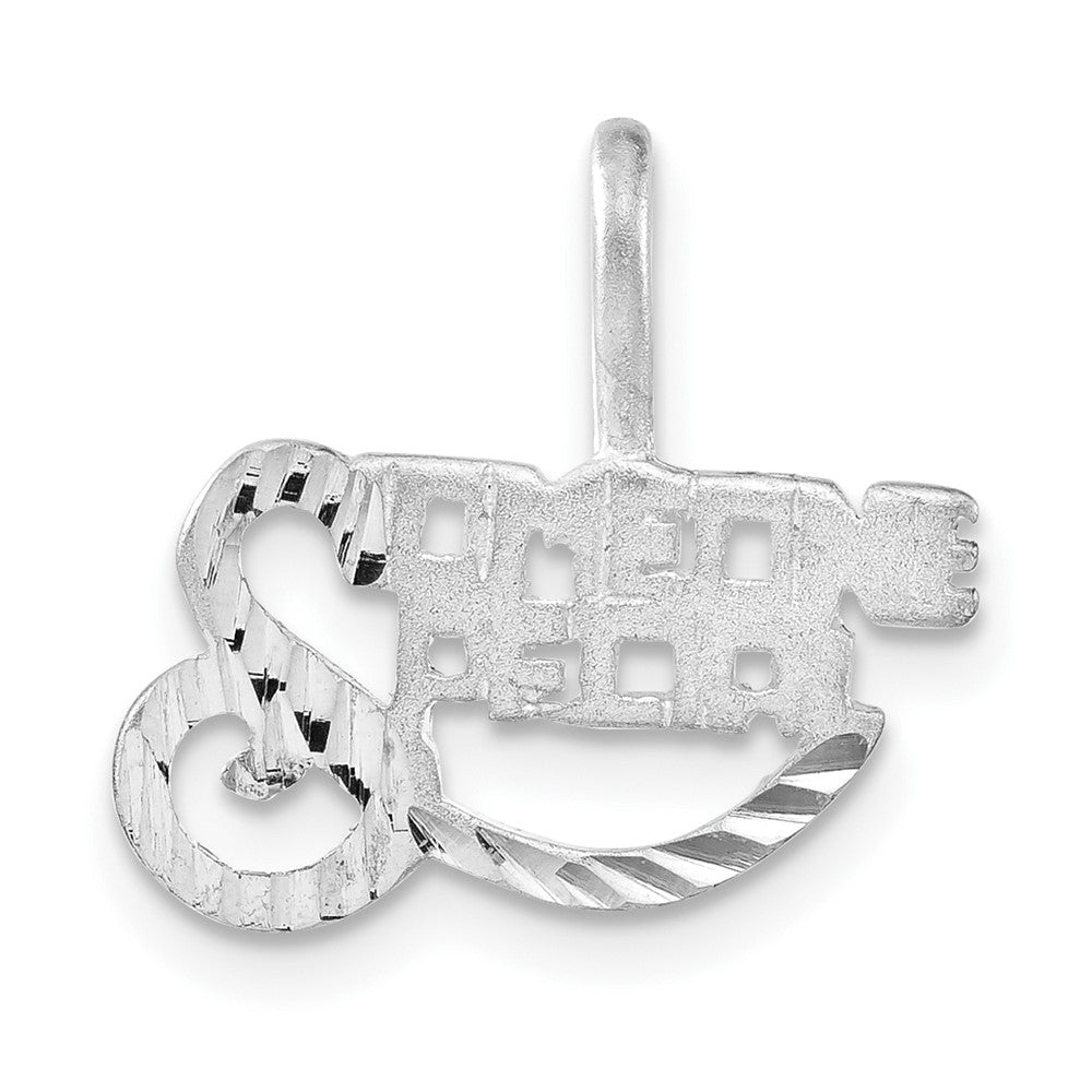 Sterlingsilber Gebürstet & Diamantiert Someone Special Charm
