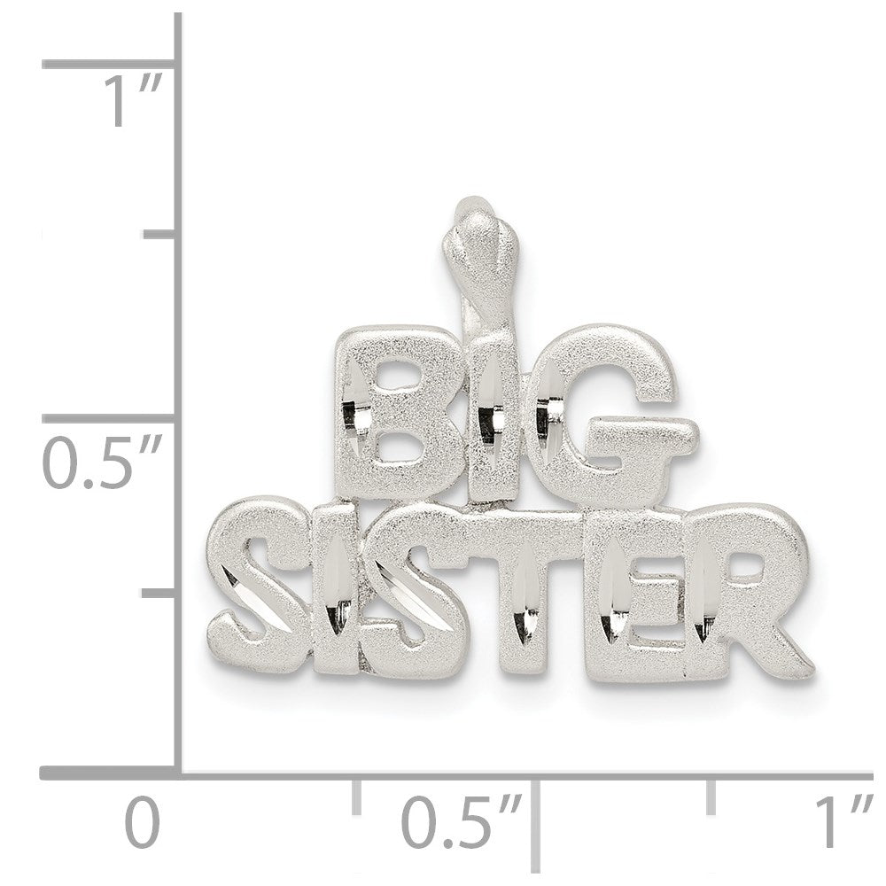 Sterlingsilber Big Schwester Charm