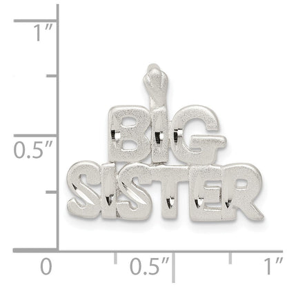 Sterlingsilber Big Schwester Charm