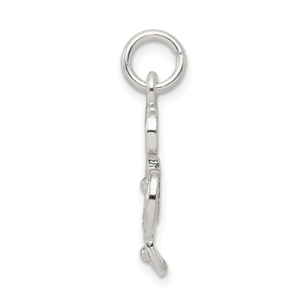 Sterlingsilber Noten Schlüssel Charm