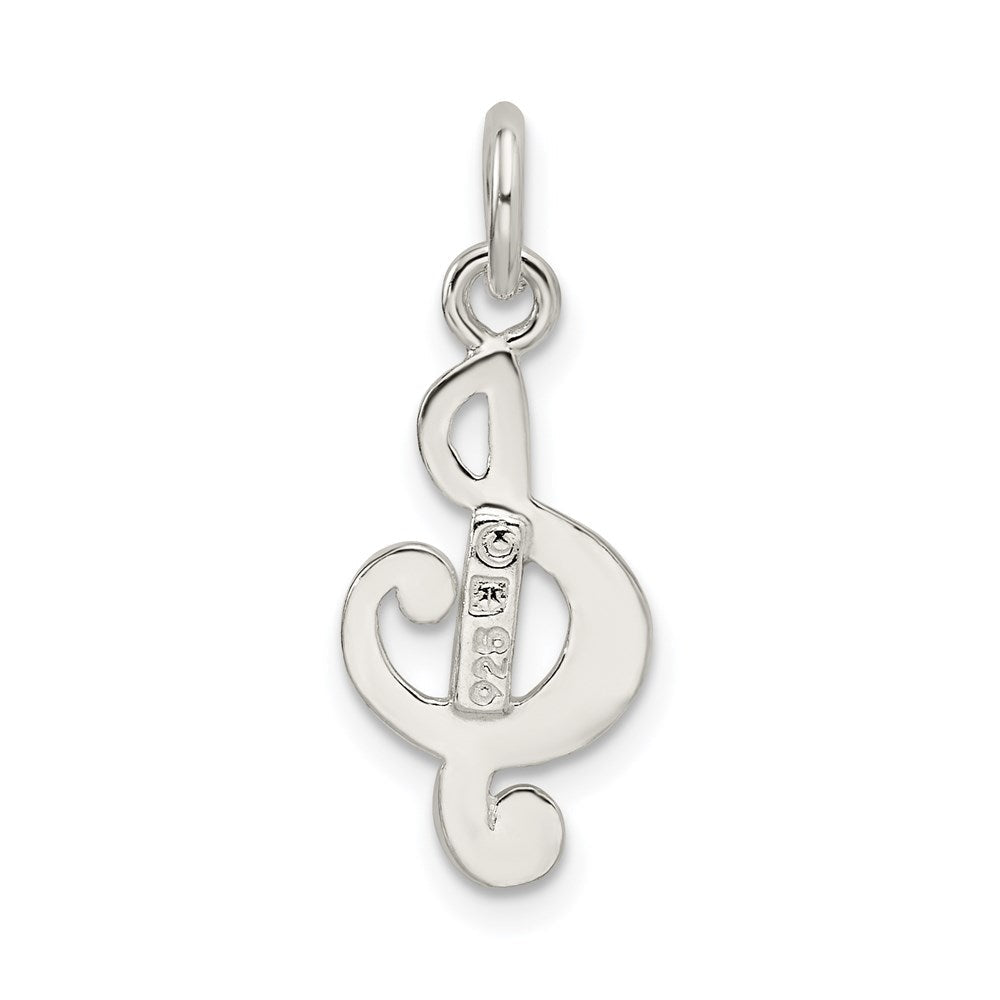 Sterlingsilber Noten Schlüssel Charm