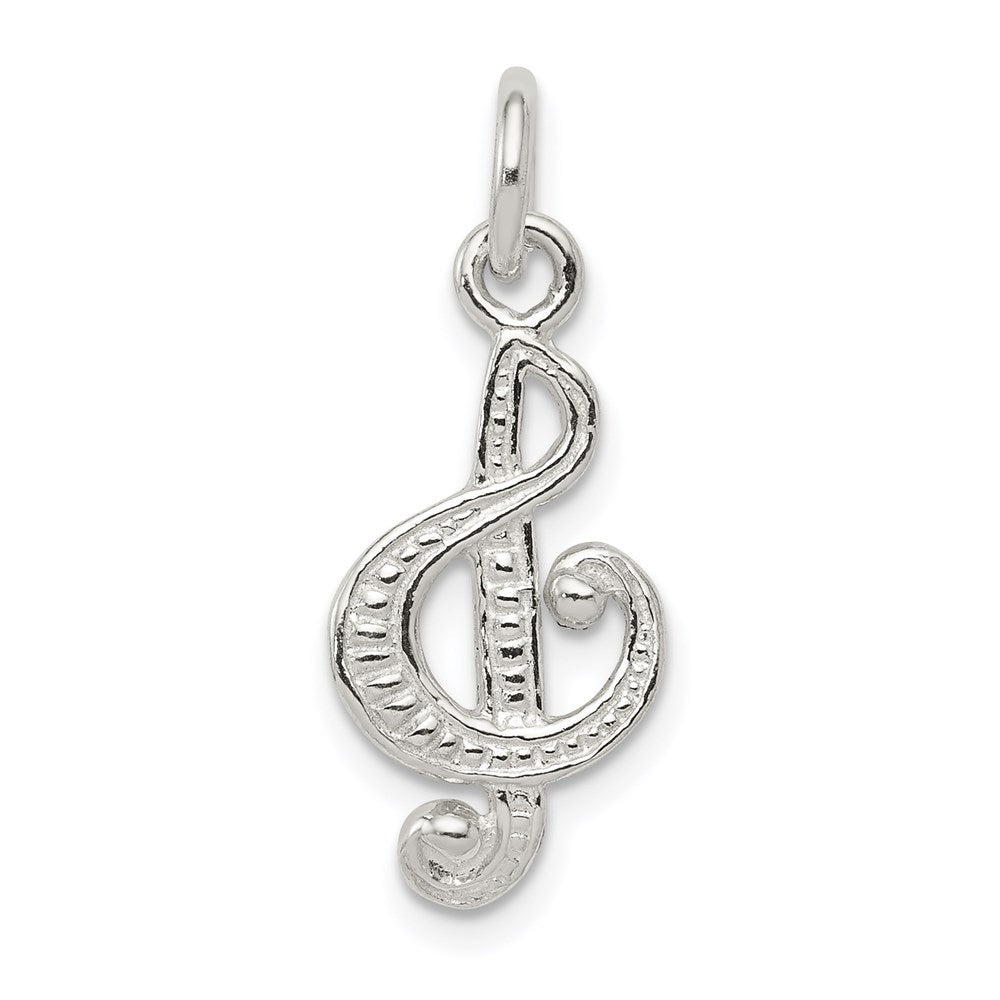 Sterlingsilber Noten Schlüssel Charm