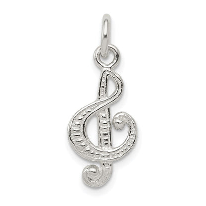 Sterlingsilber Noten Schlüssel Charm