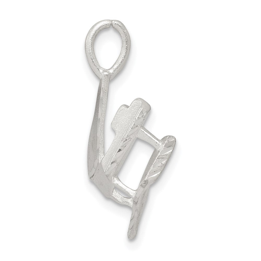Sterlingsilber Klavier Charm