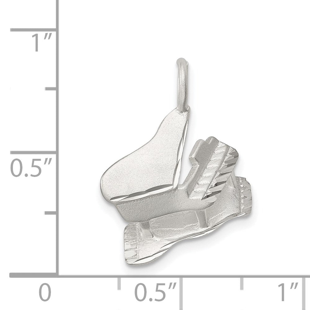 Sterlingsilber Klavier Charm