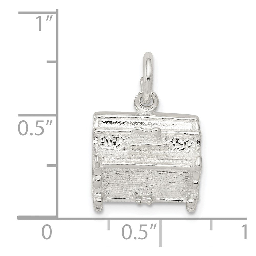 Sterlingsilber Klavier Charm