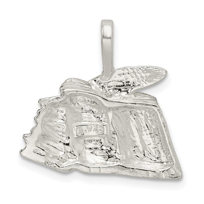 Sterlingsilber Books mit Quill Charm