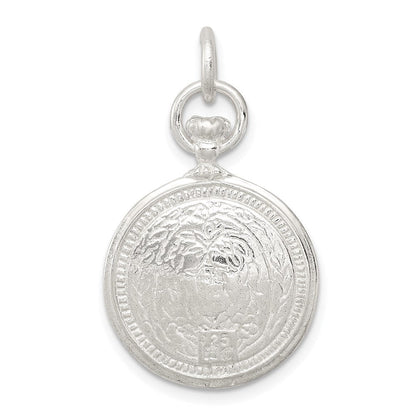 Sterlingsilber Clock Charm