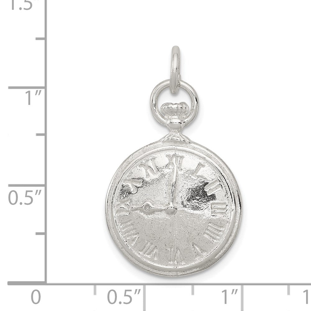 Sterlingsilber Clock Charm