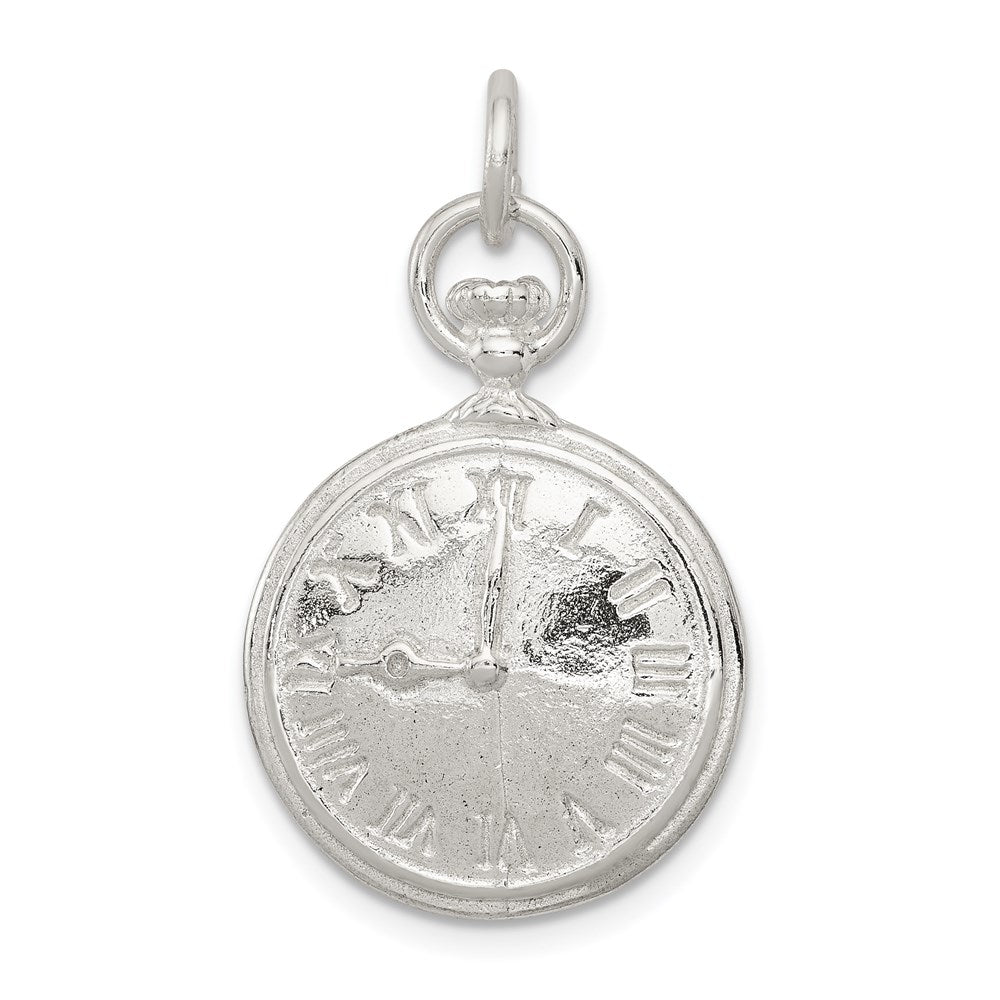 Sterlingsilber Clock Charm