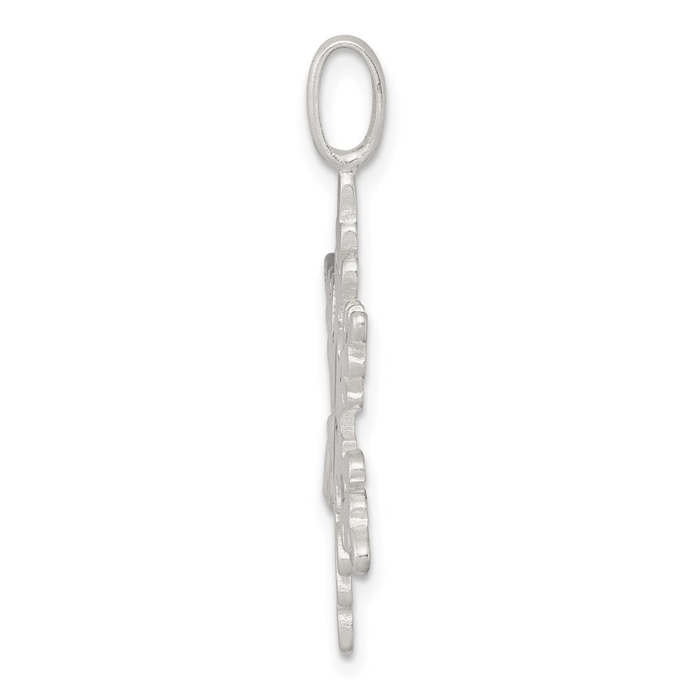 Sterlingsilber Schneeflocke Charm