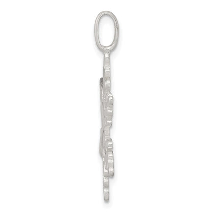 Sterlingsilber Schneeflocke Charm