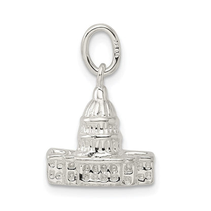 Sterlingsilber Capitol Building Charm