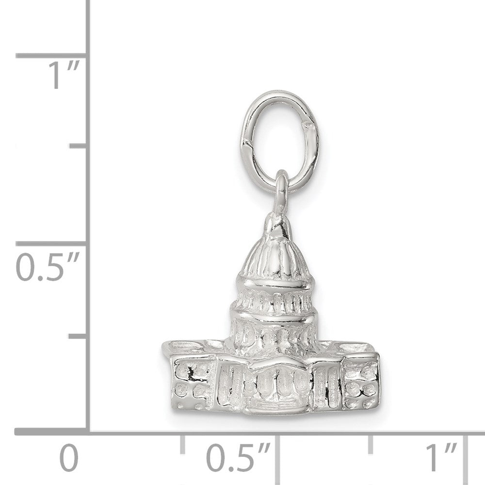Sterlingsilber Capitol Building Charm