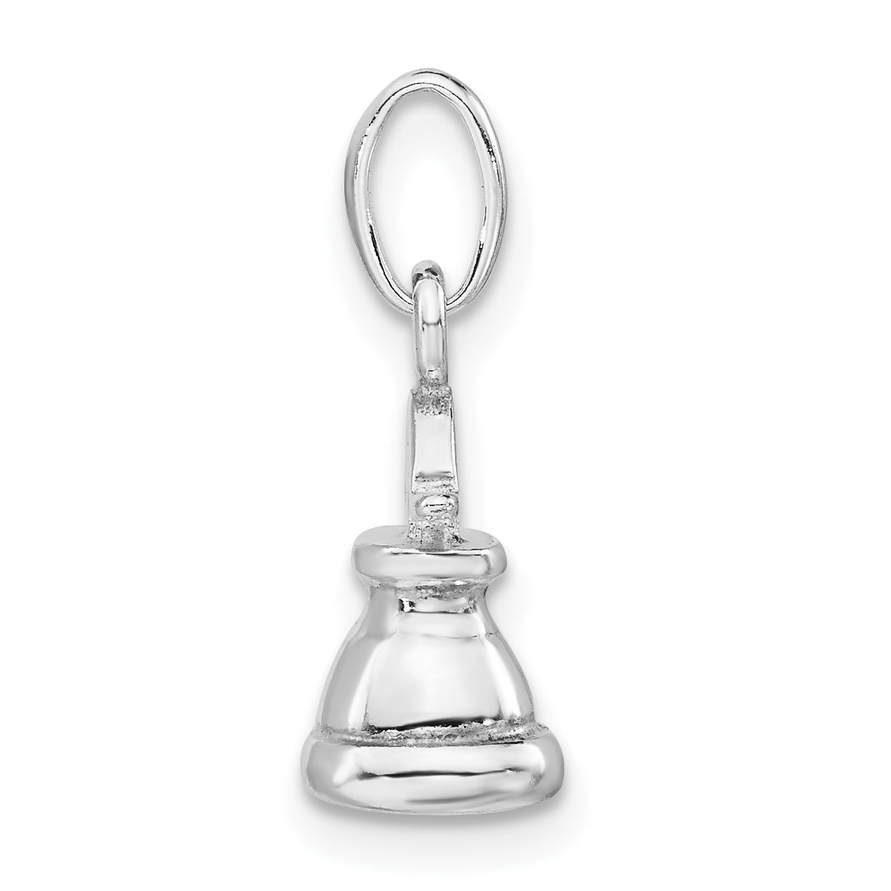 Sterlingsilber 3-d Poliert Liberty Bell Charm