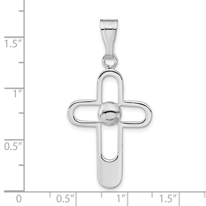 Sterlingsilber Poliert Kreuz Anhänger