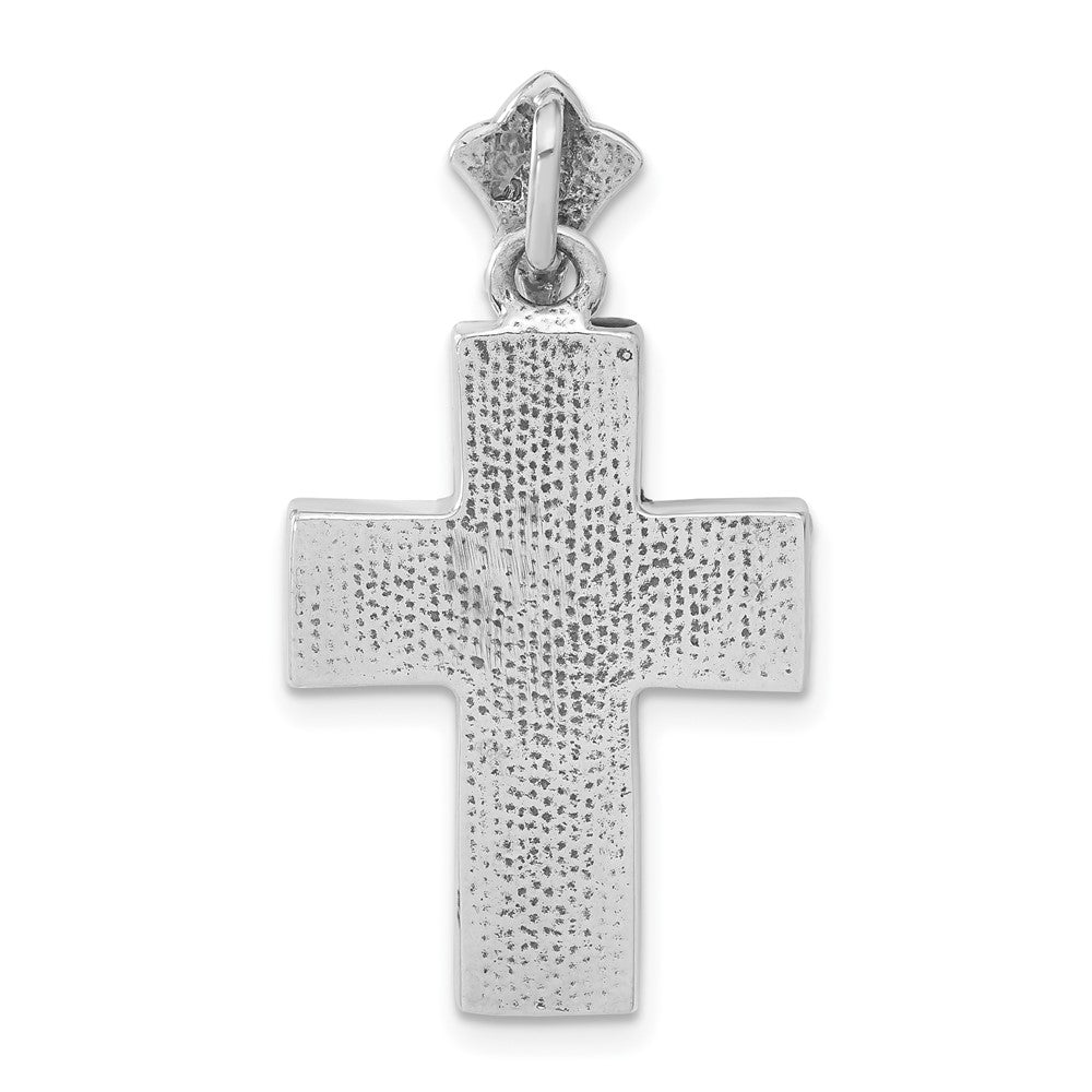 Sterlingsilber Cats Auge Kreuz Anhänger