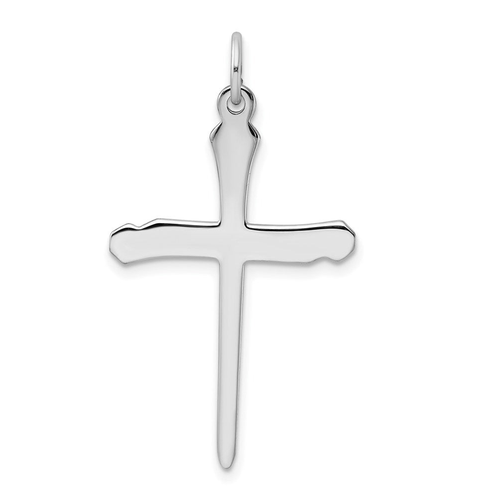 Sterlingsilber Rhodiniert & Vermeil Nail Kreuz Anhänger
