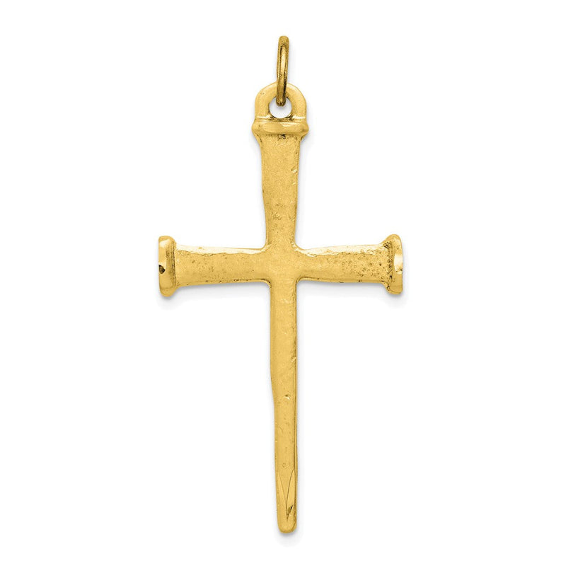 Ss/vergoldet Sterlingsilber Vergoldet Nail Kreuz Anhänger
