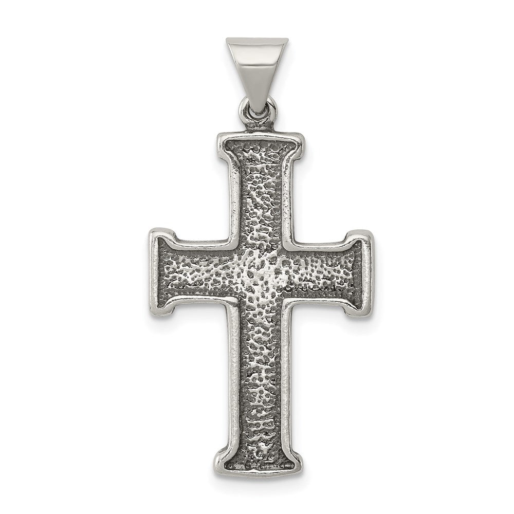 Sterlingsilber Antikisiert Kreuz Anhänger