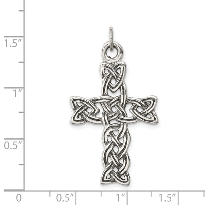 Sterlingsilber Antikisiert Keltisch Kreuz Anhänger