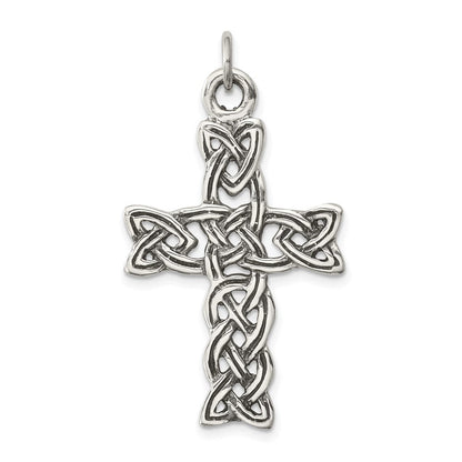Sterlingsilber Antikisiert Keltisch Kreuz Anhänger