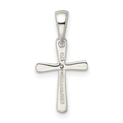 Sterlingsilber Zirkonia Kreuz Anhänger