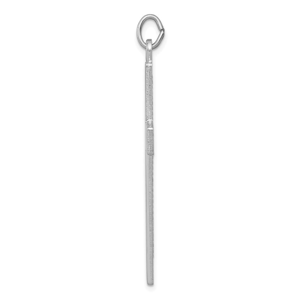 Sterlingsilber Rhodiniert Kreuz Lord Gebet Anhänger