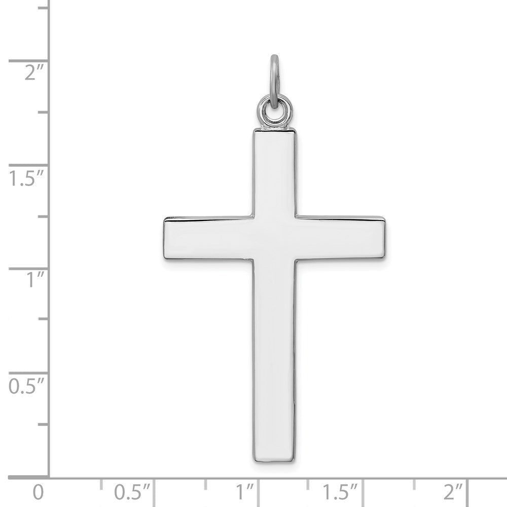 Sterlingsilber Rhodiniert Kreuz Lord Gebet Anhänger