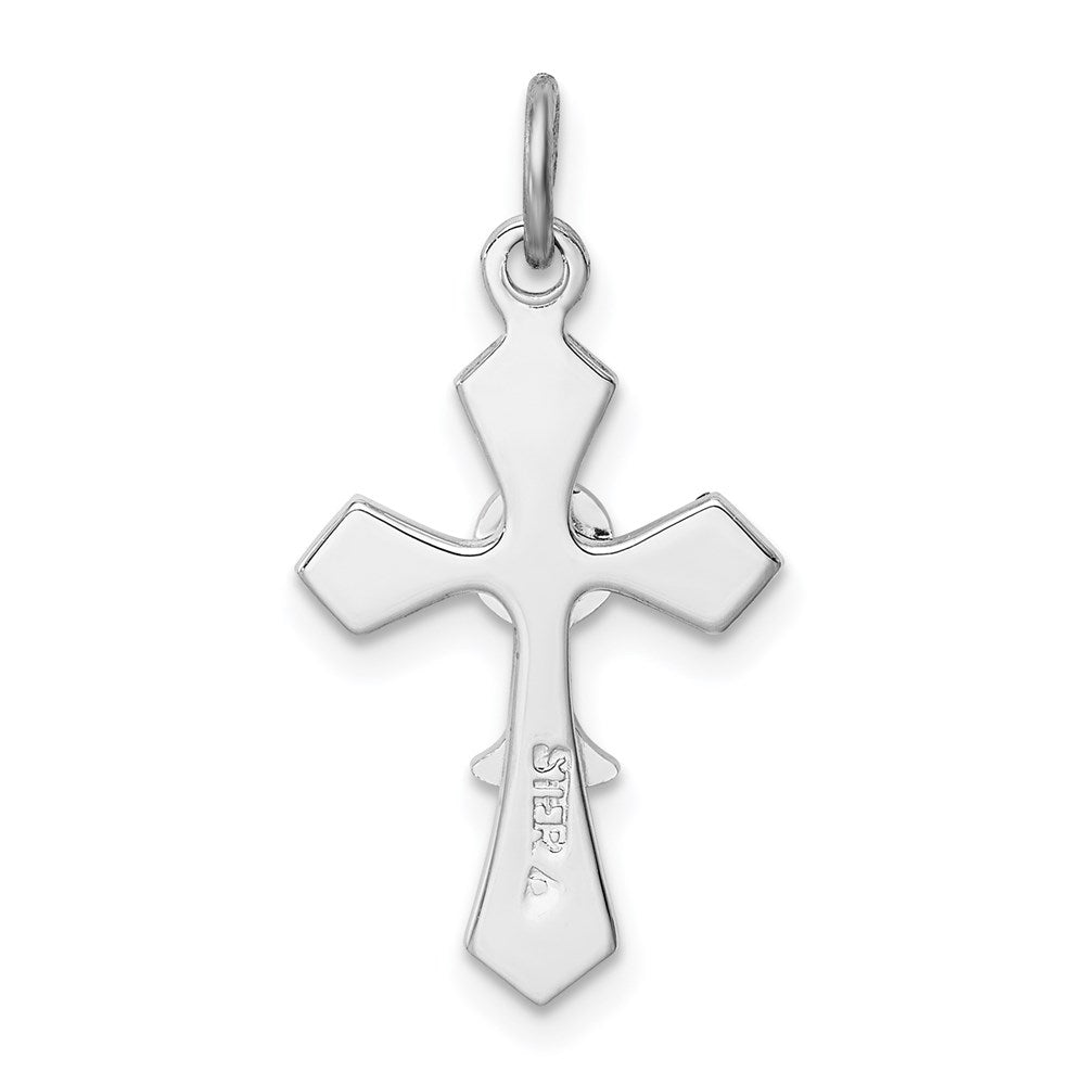 Sterlingsilber Rhodiniert Kelch Kreuz Charm